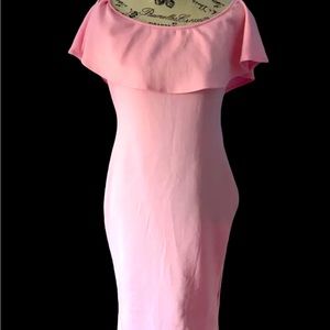Woman’s off shoulder dress
